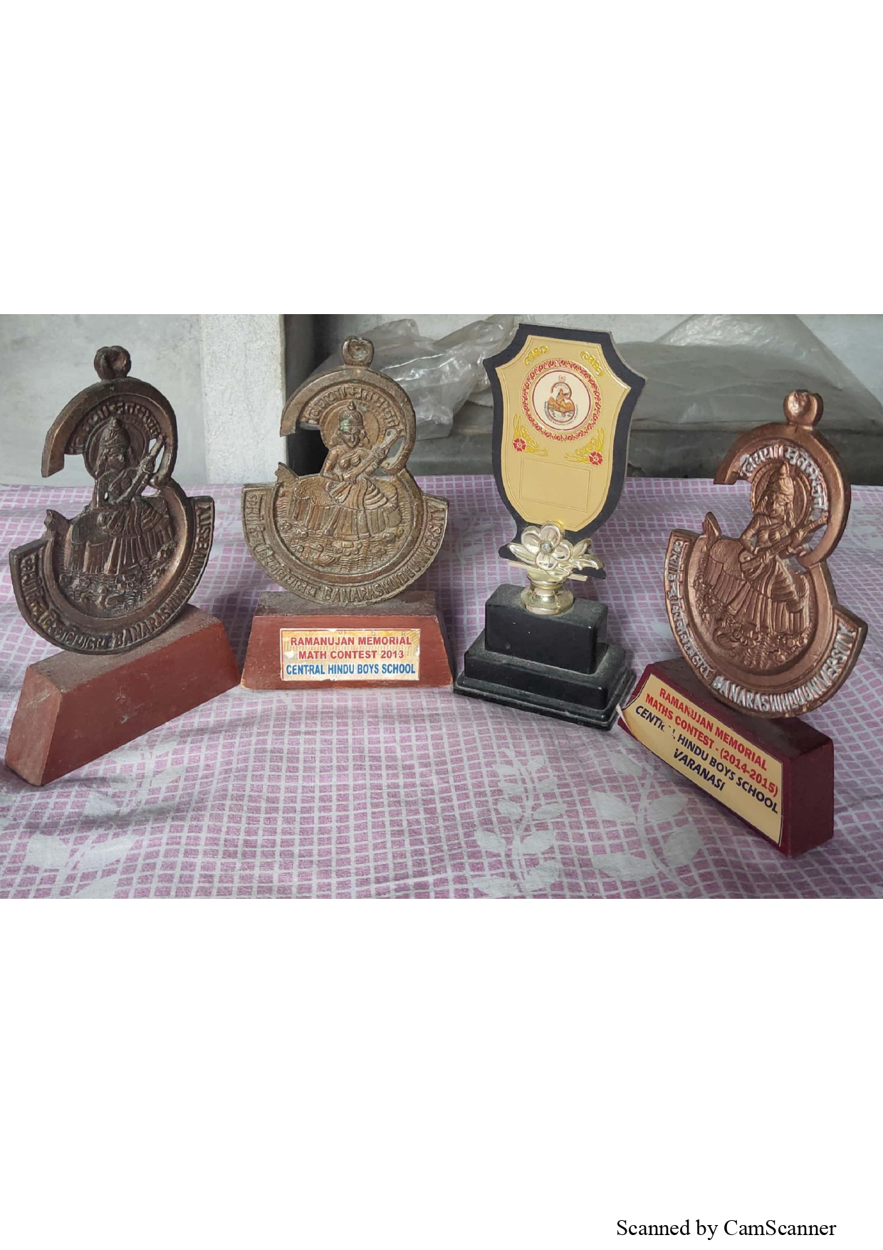 Ramanujan Memorial Mathematics Contest mementos